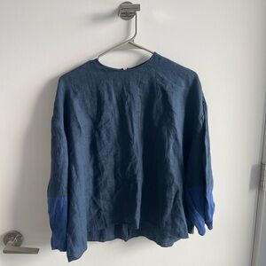 Fabiana Pagina Blue Long Sleeve Top